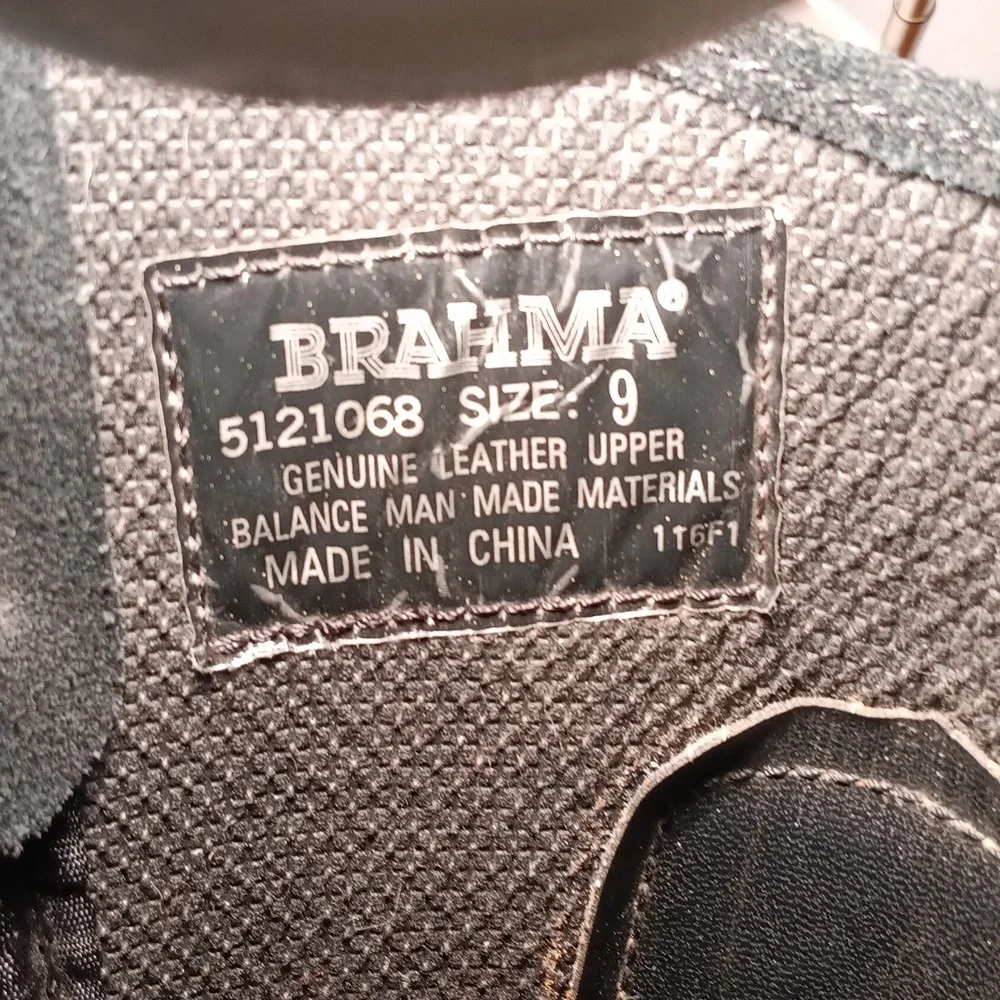 Brahma Men's Boots Size 9 Suede Black
